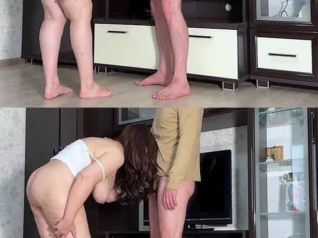 An Old Woman Called For Help To Move Her Wardrobe And Asked To Work On Her Ass
