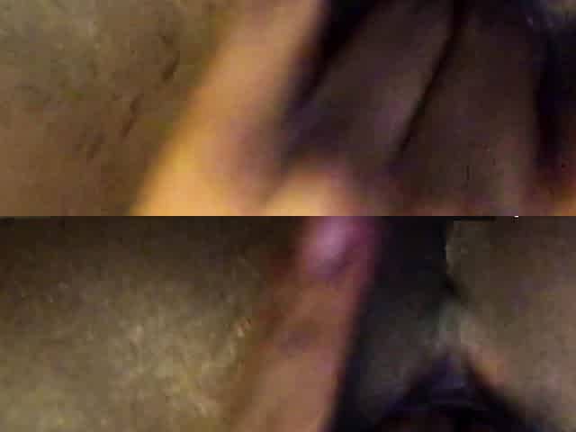 Ebony babe enjoys solo masturbation