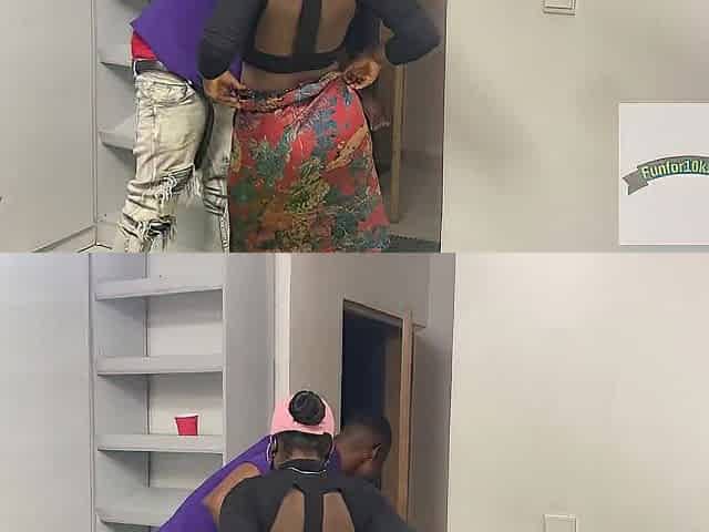 Large booty diva gets screwed by the hunky bouncer