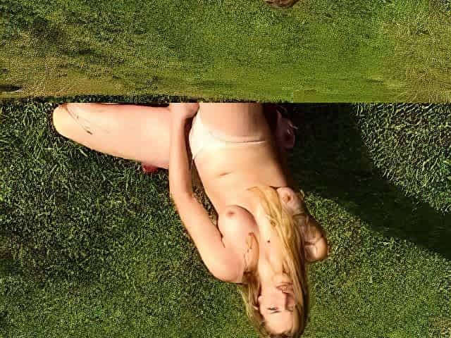 Blonde Blowjob Outdoor