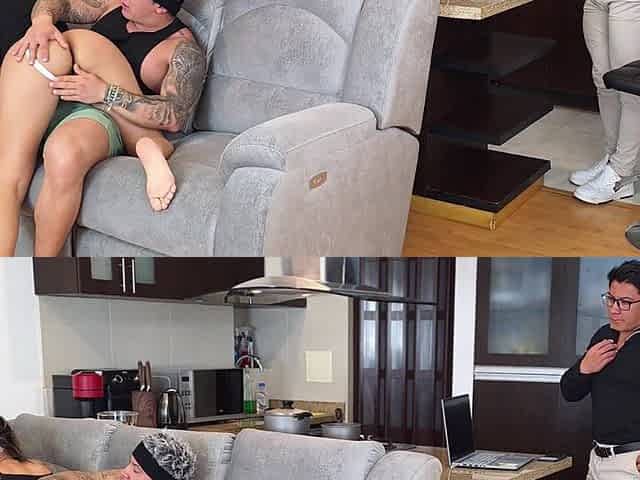 Taboo! Latina with a Perfect Body Lets Her Stepbrother and Stepfather Fuck Her!
