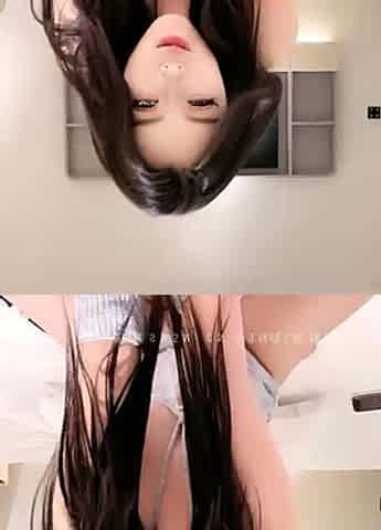 Asian babe sucking and jerking two hard dicks