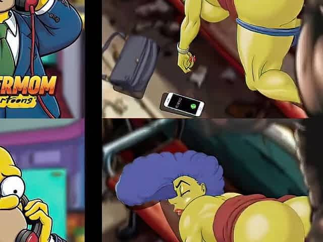 Top-10 Cheating Marge Simpson. Most excellent Toon Compilation. Porn Parody Animation