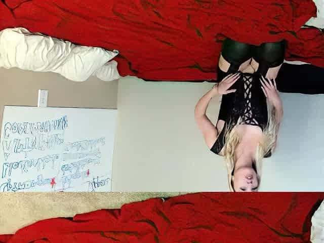 Horniest Amateur Blonde Teen caught masturbating on Webcam