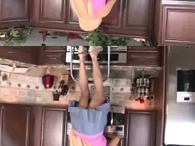 MILF Alexis Diamonds tugs on a big dick.