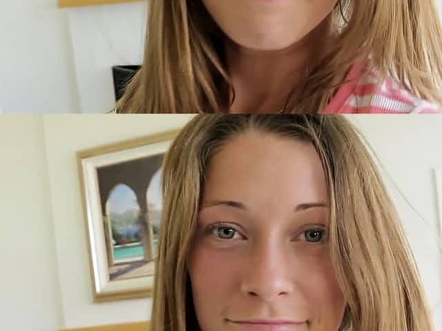 Teen newbie facialized
