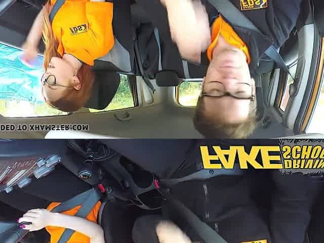Hot Driving School Creampie In Nerdy Ginger Teen 18+ Hairy Muff