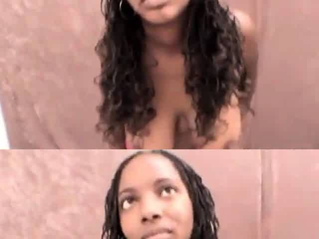 Big tittied ebony in fishnets