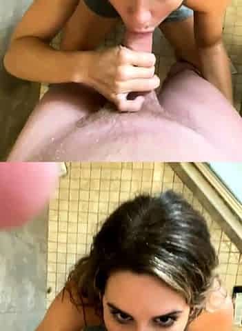 Warning Fantastic blonde big cock blowjob and cumshot