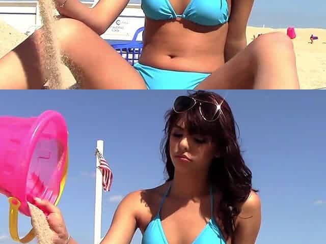Latino hunk Juan and sultry Latina babes indulge in a wild beach romp