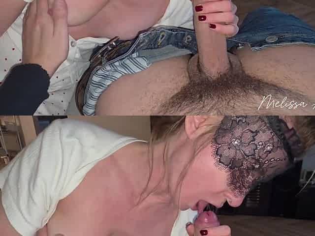 Real Slavic Stepmom Melissa Taste Her Stepson's Big Cock