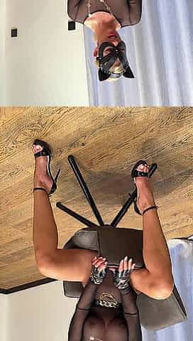 Sexy Catwoman striptease Suprise Heeling of Stress Transparent garments