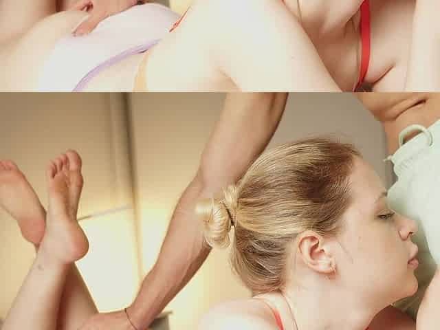 Young Stepmoms Massage: Intense Prone Bone Dry Hump Climax