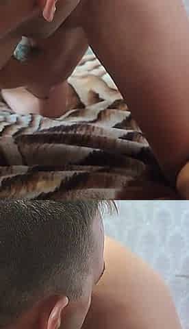 Blowing a Big Cock, Licking Pussy and Ass