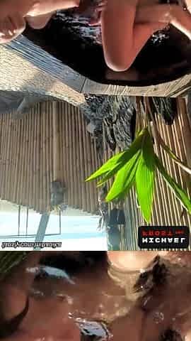 Fuck Young Couple Outdoor Veranda