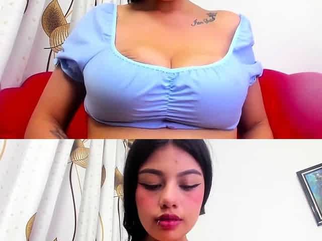 USA Tight big boobs latina masturbating on webcam
