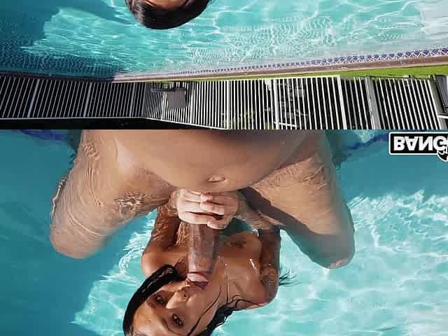 Camila Cortez is sucking fat black cock in POV