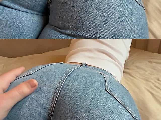 Making Stebrother Cum on My Booty in His Bedroom