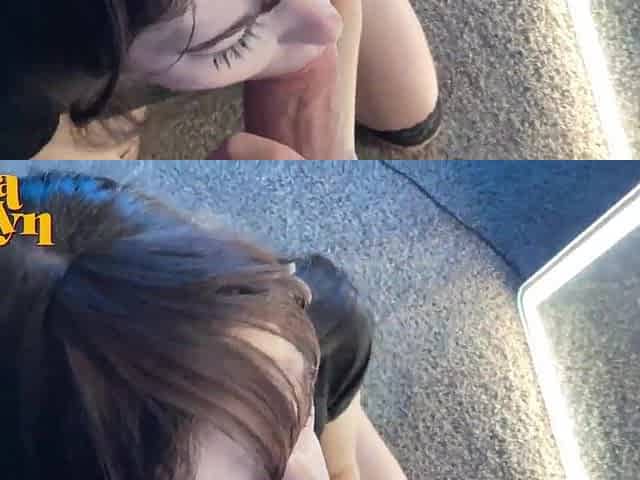 Deepthroat And Face Screw For Concupiscent Emo Gal