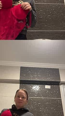Hot Striptease in the Bathroom
