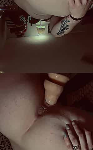 Screwing Myself and Making Myself Cum