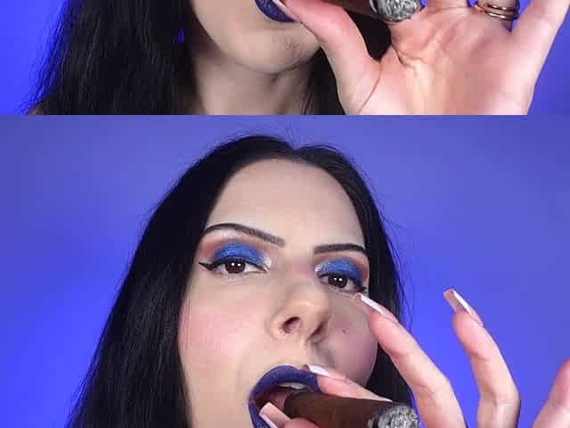 Addicted to My Beauty - Cigar and Blue Lipstick