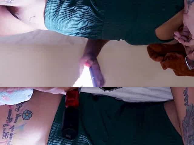 TATTOOING THE CUNT OF A HOT Mexican, I screw her and fill her little snatch with jizz CREAMPIE