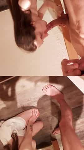 Sucking Chubby 9 inch Shlong Previous to My Little Twat Gets Unfathomable Filled