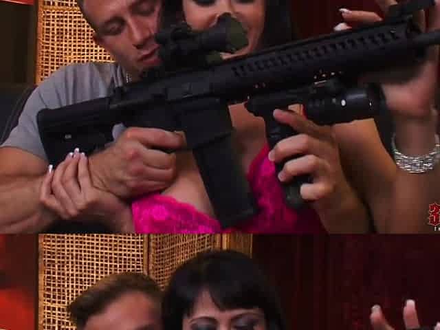 Eva Karera - Chicks And Guns Spain - Blowjob