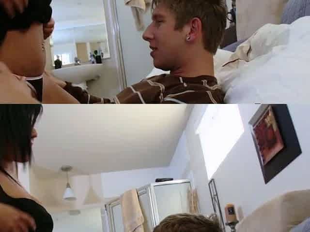 Horny Teen Blows BF's Cock after Cum Eating Sesh