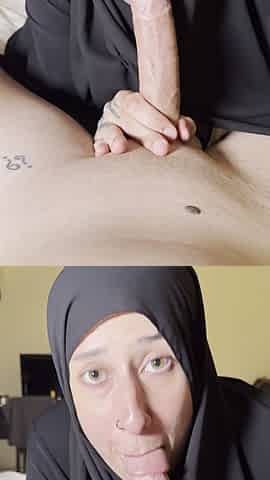 Real Hijab Wife Picked up and Slutted Out