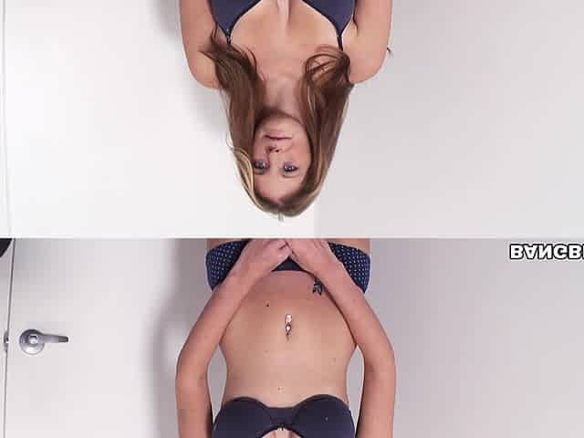 Casting with busty cougar Amber who loves swallowing sticky cum