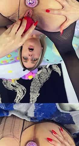 Deep anal blonde toy anal blonde toys amateur homemade ass