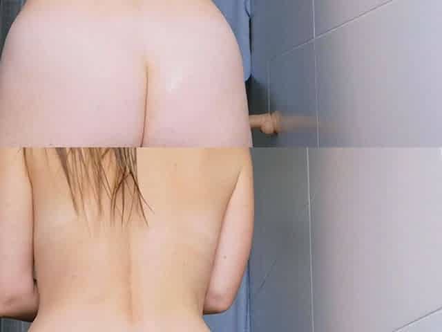Big Tits Babe Bathroom Dildo Bliss
