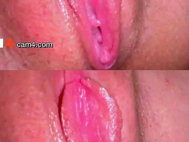 Close-up moist twat wide open, surgical fingering on webcam CAM4