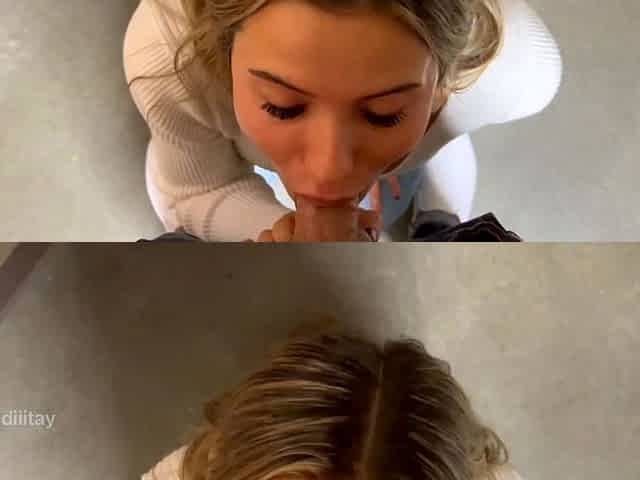Madiiitay On Her Knees Sucking Cock To Huge Facial Onlyfans