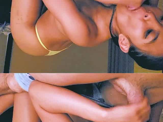Petite Filipina Sucks and Fucks in Bed
