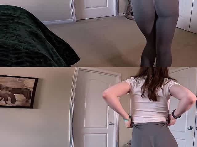 Step Sis desires foot massage gives indecent footjob and surprise creampie!