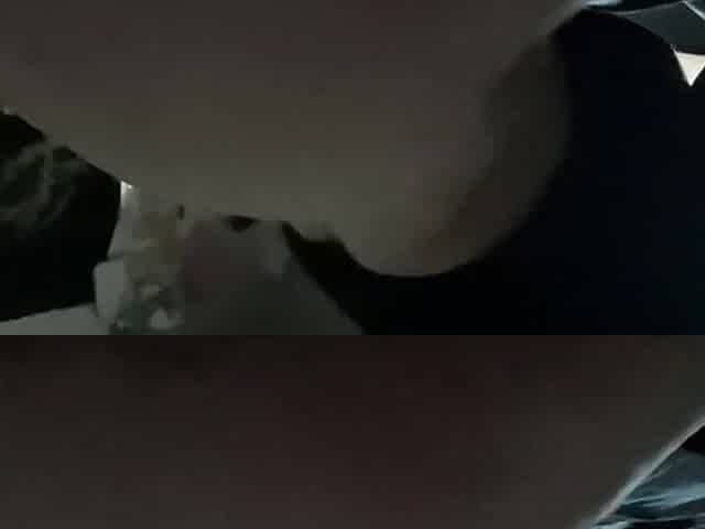 Overweight butt bounces on large wang