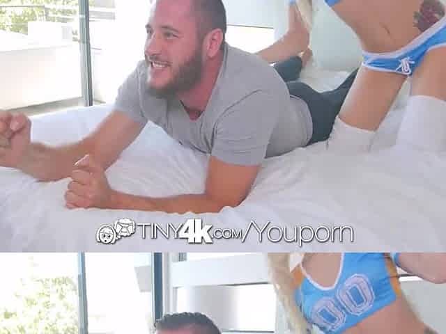 Tiny4k Small Elsa Jean vagina walls stretched out by large weenie