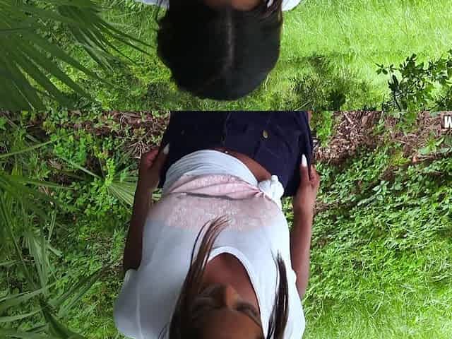 Lewd ebony babe Evi Rei mind-blowing porn movie