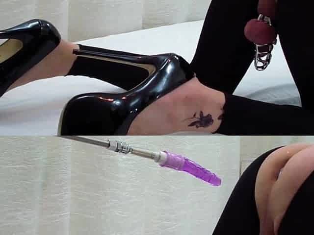 T-GIRL SEXTOY CUM AFTER SEX MASHINE BOOTY SCREW FROM MODEL VERONICA TABOO