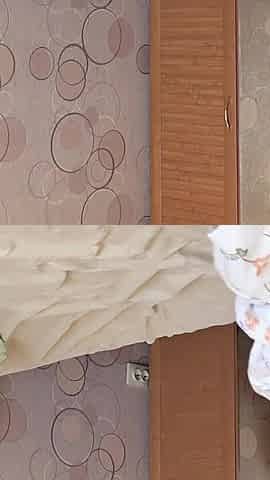 A Busty MILF with a Big Ass in White Panties Behind the Scenes. a Home Camera Watches a Mature Housewife. PAWG.