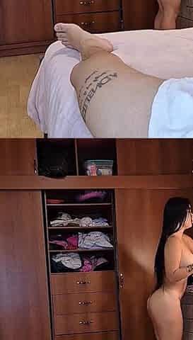 POV Spied on My Stepsister in Her Morning Shower, We Ended up Fucking Until I Cum in Her Mouth