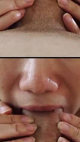 Wet Blowjob From My Asian Stepsister with Massive Oral Creampie