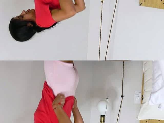 Latina teen GF deepthroat blowjob in POV