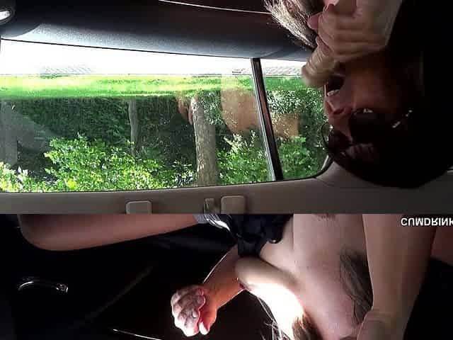 Parking Area Creampie Slut