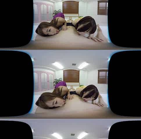 Virtual Luxury Callgirls; Japanese MFF Threesome POV