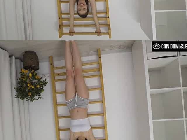 CumDumpsterTeen - Fascinating teen in her GYM SEXsion