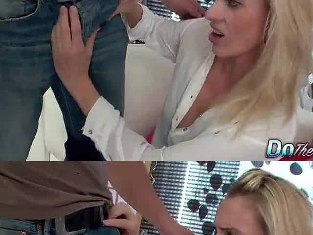 Horny Golden-haired Wife Brittany Bardot Gets a Precious BBC Facial